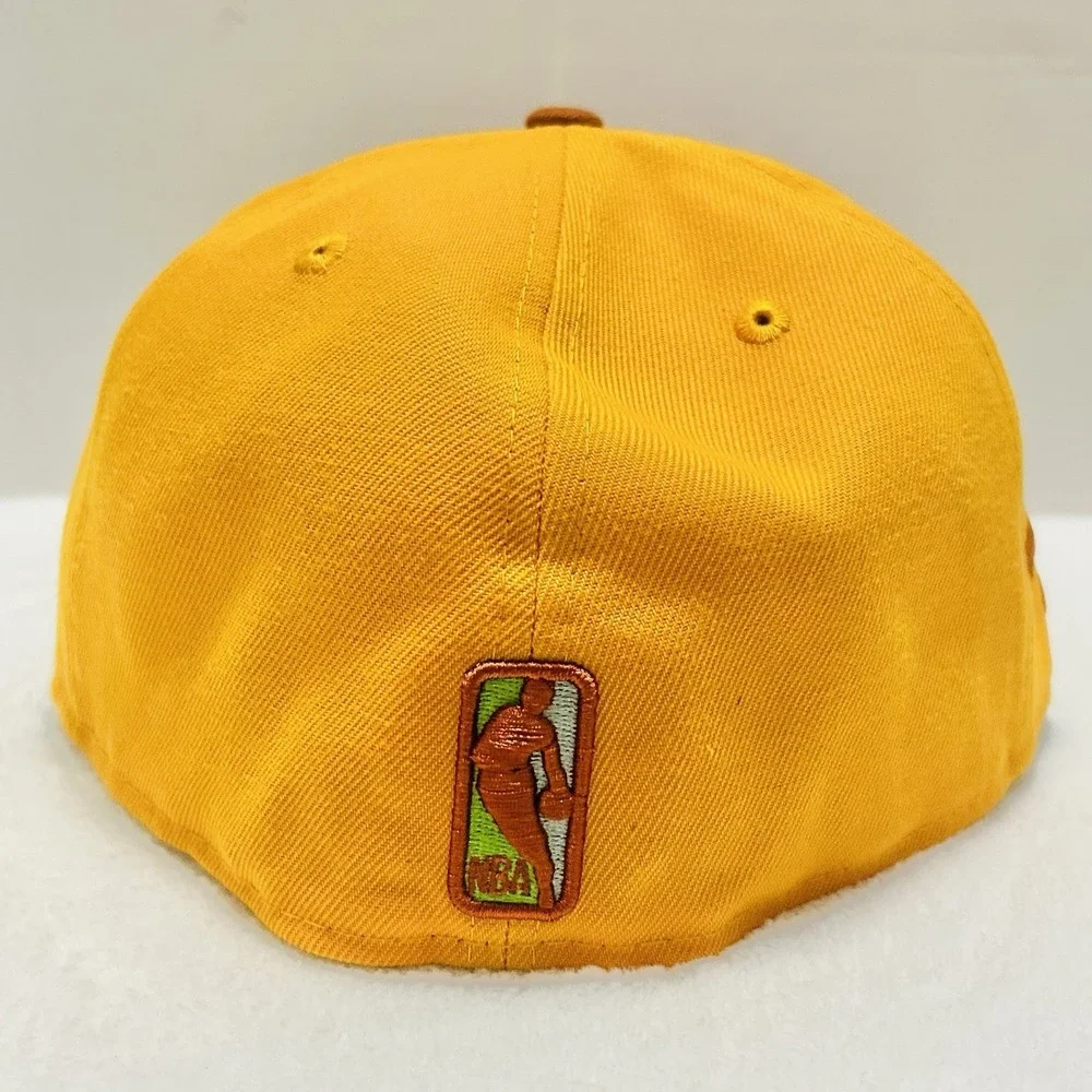 New Era Toronto Raptors Gold Rust 2-Tone‎ 59FIFTY Fitted Hat Cap 7 5/8 NBA